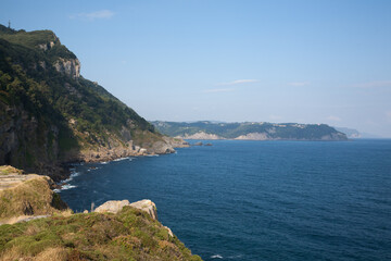 Cape santa catalina cliffs landscape, Spain