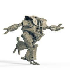 mega mech is running up