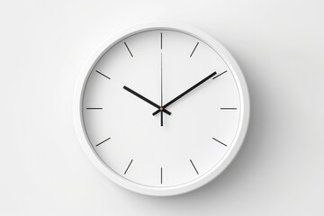 Isolated Wall Clock On White Background