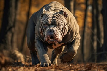 Impressive American Xl Bully With Stacked Physique - obrazy, fototapety, plakaty
