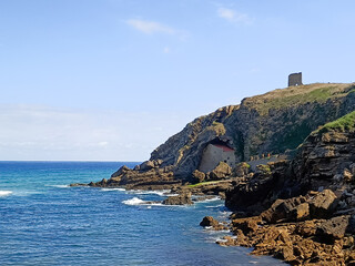 Hermitage of Santa Justa view, Cantabria region, Spain