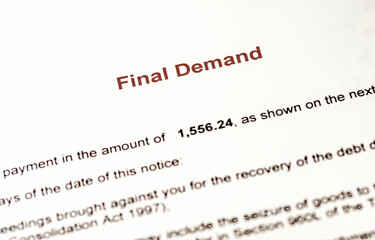 Fototapeta premium final demand