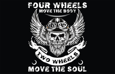 Fototapeta premium Motorcycle riding tshirt design vector design