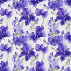 Fototapeta premium seamless watercolor floral abstract colorful wallpaper