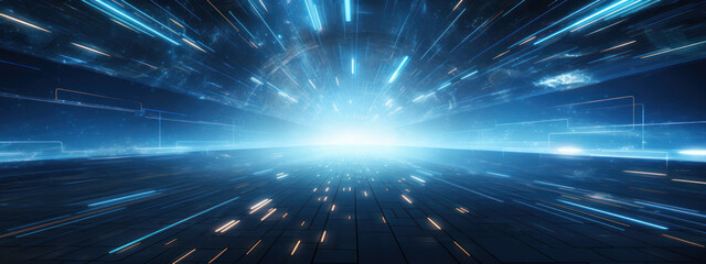 Obraz premium Digital matrix backdrop.