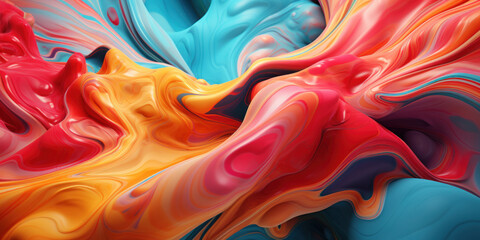 Dynamic 3D extrusion showcasing a vibrant abstract pattern.
