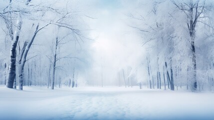 Obraz premium Winter landscape. Winter forest. Snowy weather. Winter background
