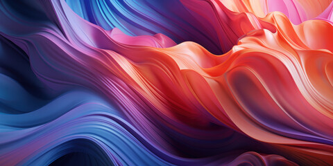 Obraz premium Dynamic 3D extrusion showcasing a vibrant abstract pattern.