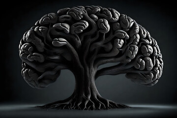 Human brain tree Grow Your Mind mental wellness