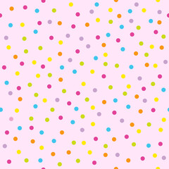 Celebration Colorful Confetti, Seamless pattern