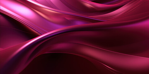 Obraz premium Metallic pink curves intertwine in a close-up abstract.