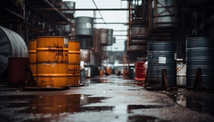 Photo of Several Barrels Arranged in an Organized Warehouse