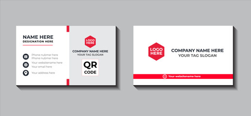 Modern and simple Business Card Template For company Corporate Style, Creative And Simple business card design