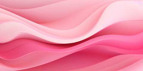 Obraz premium Delicate pink waves forming a graceful paper-like.
