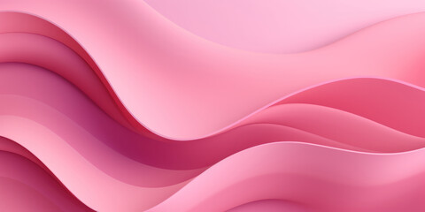 Obraz premium Delicate pink waves forming a graceful paper-like.