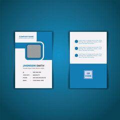 vector abstract id cards template concept