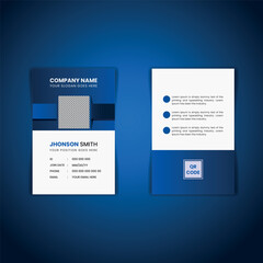 vector abstract id cards template concept