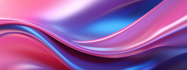Obraz premium Dynamic illustration capturing the fluid dance of pink and blue.