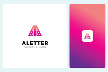 Modern Creative A Letter Logo Design Template