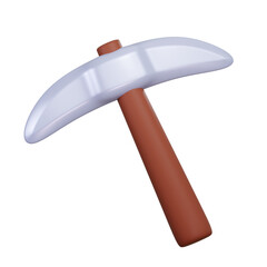 Pick Axe 3D Illustration