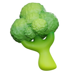 Broccoli 3D Illustration