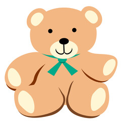 Teddy bear with ribbon
