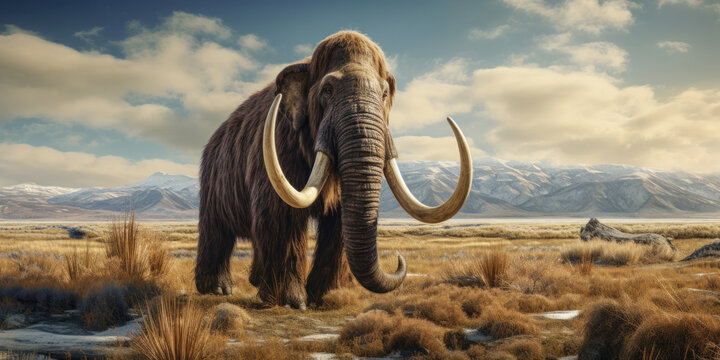 Majestic mammoth in natural habitat.