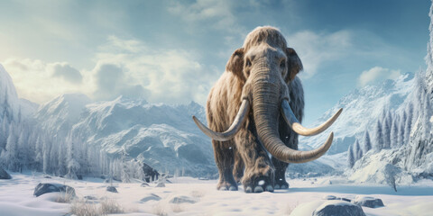 Mammoth in the wild.