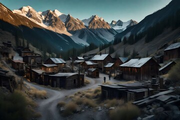 mountain village in the himalayas