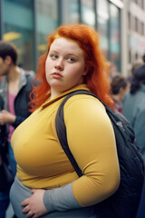 We love big, plus size women every day, surrounded by other people, Generative AI