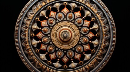 A mandala of geometric precision, each shape meticulously arranged to create a sense of balance and order.