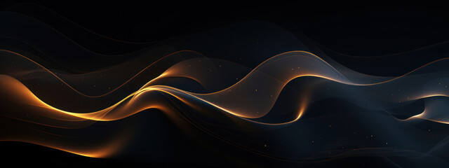 Obraz premium Dark 3D swirls in a moody abstract.