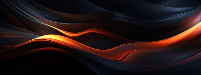 Dark 3D swirls in a moody abstract.