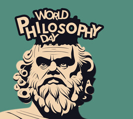 World Philosophy Day - vector illustration