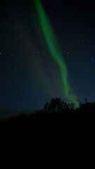 Fototapeta na wymiar aurora borealis in iceland