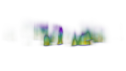 Northern lights fluid blurred shapes, transparent aurora borealis lights.