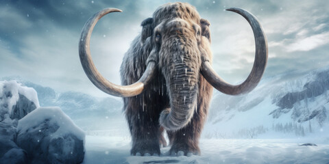 Obraz premium Mammoth in the wild.
