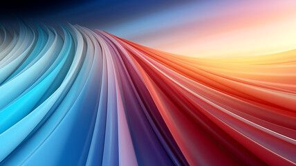 Colorful abstract gradient glowing stripes and structures