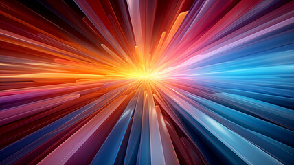 Fototapeta premium Colorful abstract gradient glowing stripes and structures
