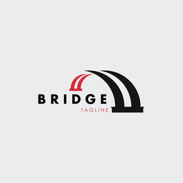 bridge logo vector illustration design