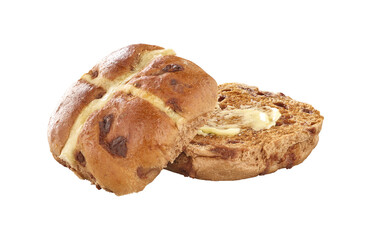 bun with seeds on transparent background