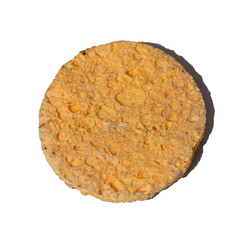 Sponge orange isolated with clipping path