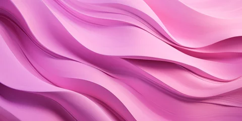 Schilderijen op glas Softly undulating pink paper textures. © Lidok_L