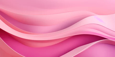 Crédence en verre imprimé Roze Softly undulating pink paper textures.