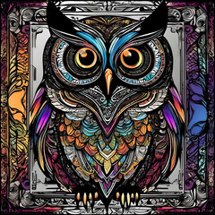 Intricately designed Owl