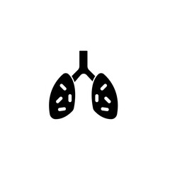 Human lungs concept line icon. Simple element illustration.Human lungs concept outline symbol design.