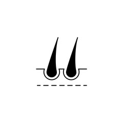 hair concept line icon. Simple element illustration. hair concept outline symbol design.