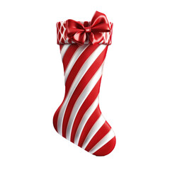 Christmas Stocking Isolated on a Transparent Background