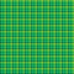 Vector seamless texture in the form of green checkered fabric