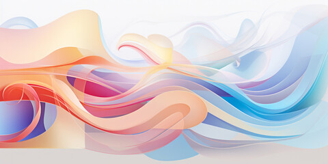 abstract delicate background with soft curved lines